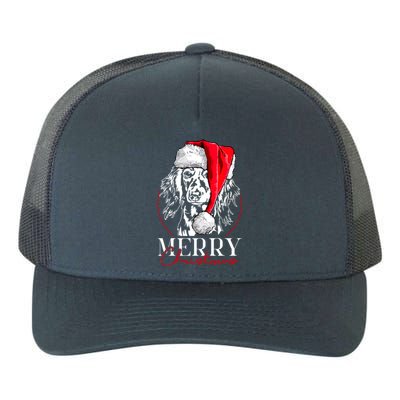 Funny Santa Longhaired Dachshund Merry Christmas Dog Mom Dog Gift Yupoong Adult 5-Panel Trucker Hat