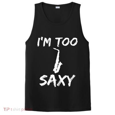 Funny Saxophone Lover Birthday Christmas Gift Idea PosiCharge Competitor Tank