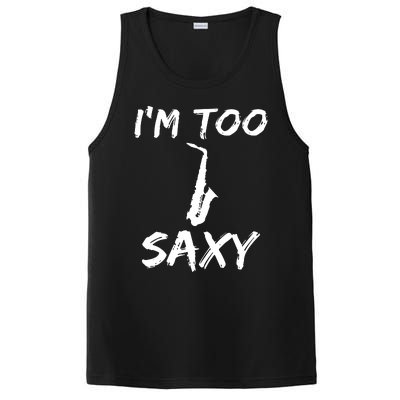 Funny Saxophone Lover Birthday Christmas Gift Idea PosiCharge Competitor Tank