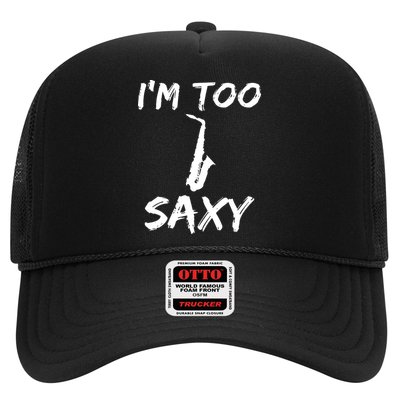 Funny Saxophone Lover Birthday Christmas Gift Idea Trucker Hat