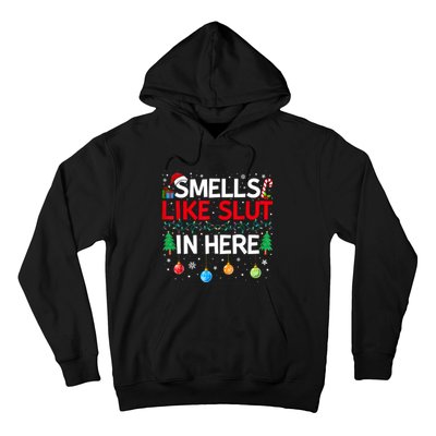 Funny Smells Like Slut In Here Embarrassing Women Adult Meme Hoodie