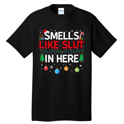 Funny Smells Like Slut In Here Embarrassing Women Adult Meme Tall T-Shirt