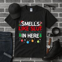 Funny Smells Like Slut In Here Embarrassing Women Adult Meme Tall T-Shirt