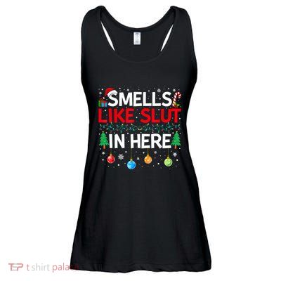 Funny Smells Like Slut In Here Embarrassing Women Adult Meme Ladies Essential Flowy Tank