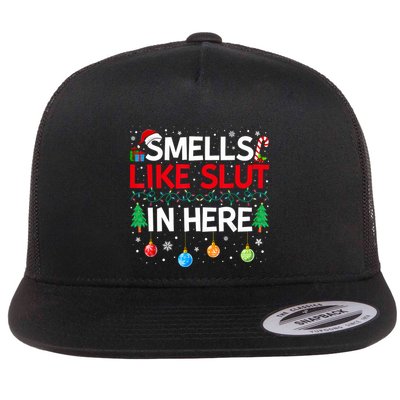 Funny Smells Like Slut In Here Embarrassing Women Adult Meme Flatbill Hat