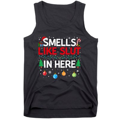 Funny Smells Like Slut In Here Embarrassing Women Adult Meme Tank Top