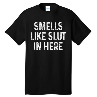 Funny Smells Like Slut In Here Offensive Adult Humor Tall T-Shirt