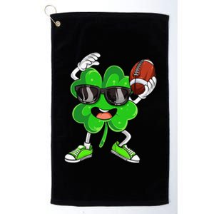 Football Shamrock Lucky Clover Irish St Patrick's Day Platinum Collection Golf Towel