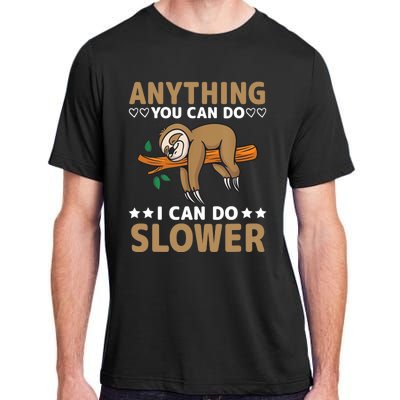 Funny Sloth, Lazy Person, Funny Lazy Adult ChromaSoft Performance T-Shirt