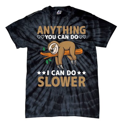 Funny Sloth, Lazy Person, Funny Lazy Tie-Dye T-Shirt