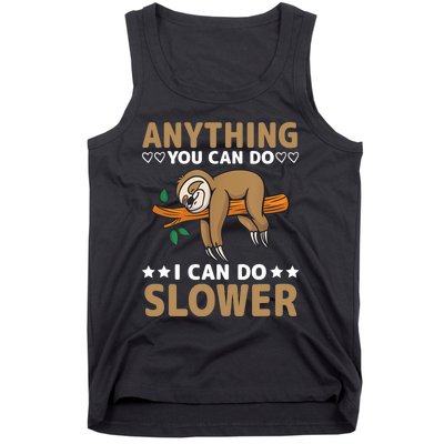 Funny Sloth, Lazy Person, Funny Lazy Tank Top