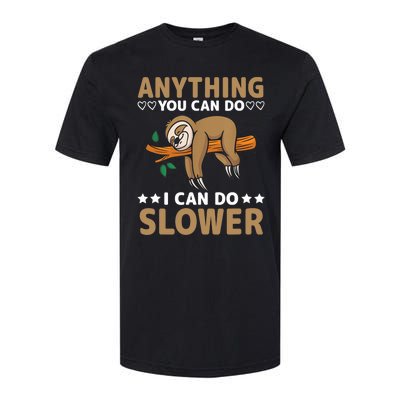 Funny Sloth, Lazy Person, Funny Lazy Softstyle CVC T-Shirt