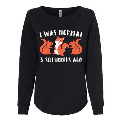 Funny Squirrel Lover Funny Quotes Cute Squirrel Womens California Wash Sweatshirt