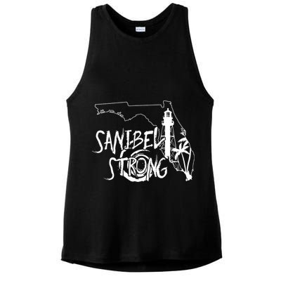 Florida Strong Lighthouse Florida Donation Ladies PosiCharge Tri-Blend Wicking Tank