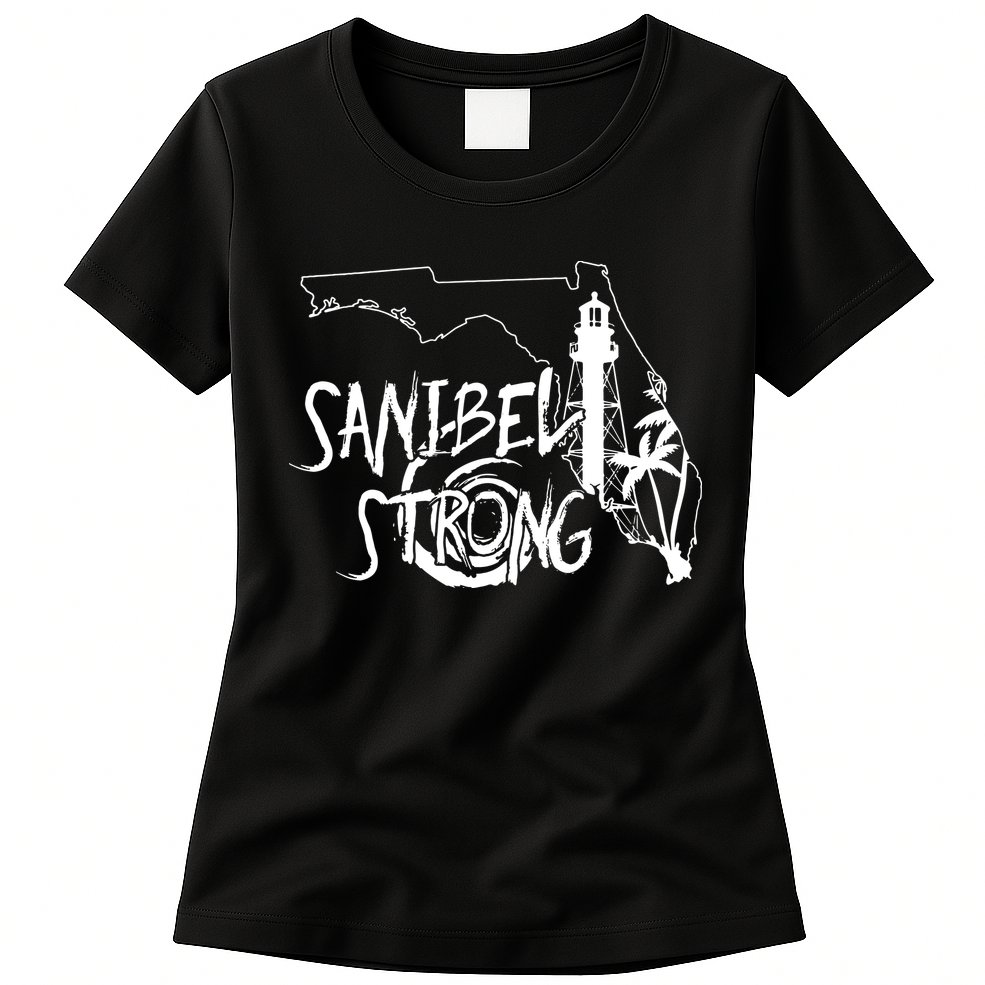 Florida Strong Lighthouse Florida Donation Womens T-Shirt