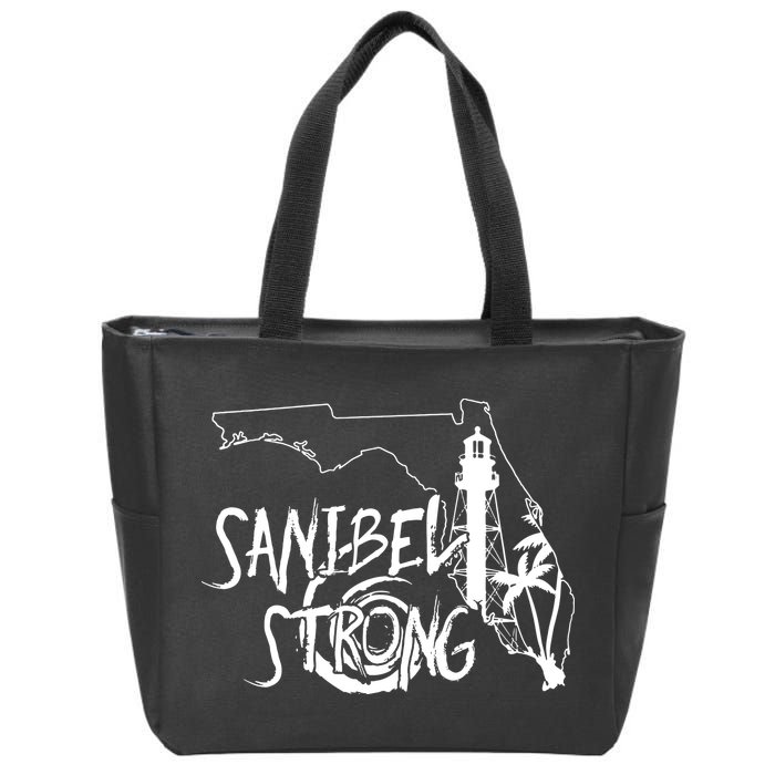Florida Strong Lighthouse Florida Donation Zip Tote Bag