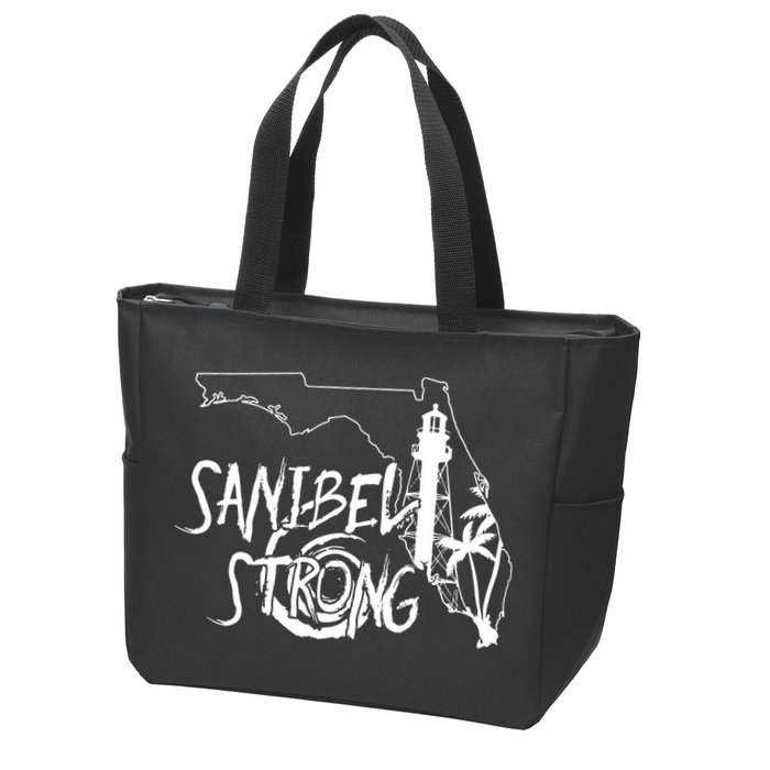 Florida Strong Lighthouse Florida Donation Zip Tote Bag
