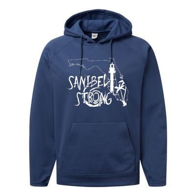 Florida Strong Lighthouse Florida Donation Performance Fleece Hoodie