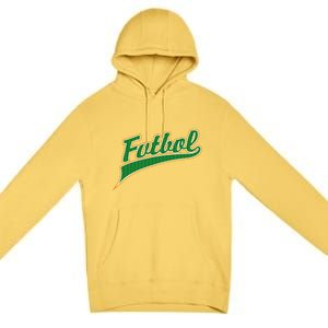 Futbol Sport Logo Premium Pullover Hoodie