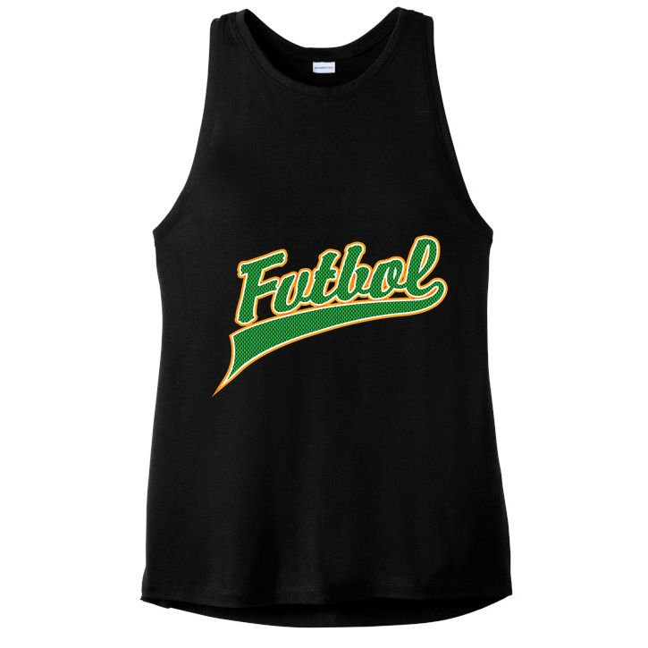 Futbol Sport Logo Ladies PosiCharge Tri-Blend Wicking Tank