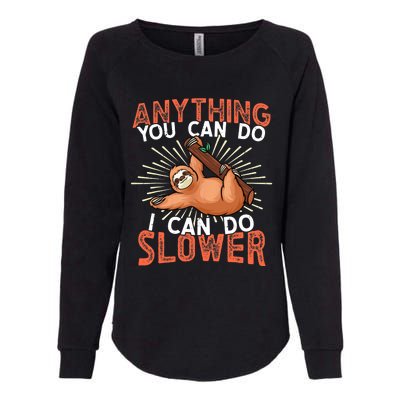 Funny Sloth, Lazy Person, Funny Lazy Womens California Wash Sweatshirt