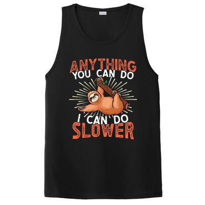 Funny Sloth, Lazy Person, Funny Lazy PosiCharge Competitor Tank