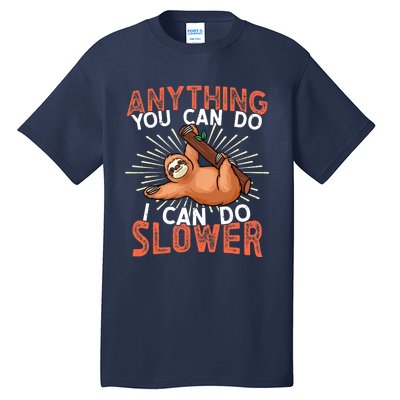 Funny Sloth, Lazy Person, Funny Lazy Tall T-Shirt