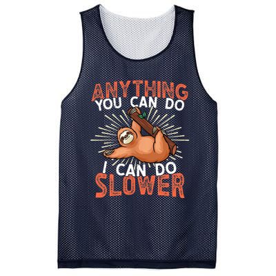 Funny Sloth, Lazy Person, Funny Lazy Mesh Reversible Basketball Jersey Tank