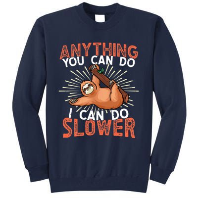 Funny Sloth, Lazy Person, Funny Lazy Tall Sweatshirt