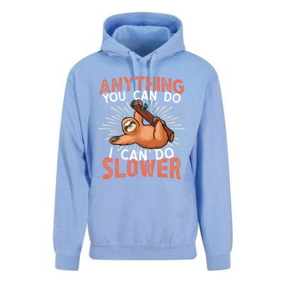 Funny Sloth, Lazy Person, Funny Lazy Unisex Surf Hoodie