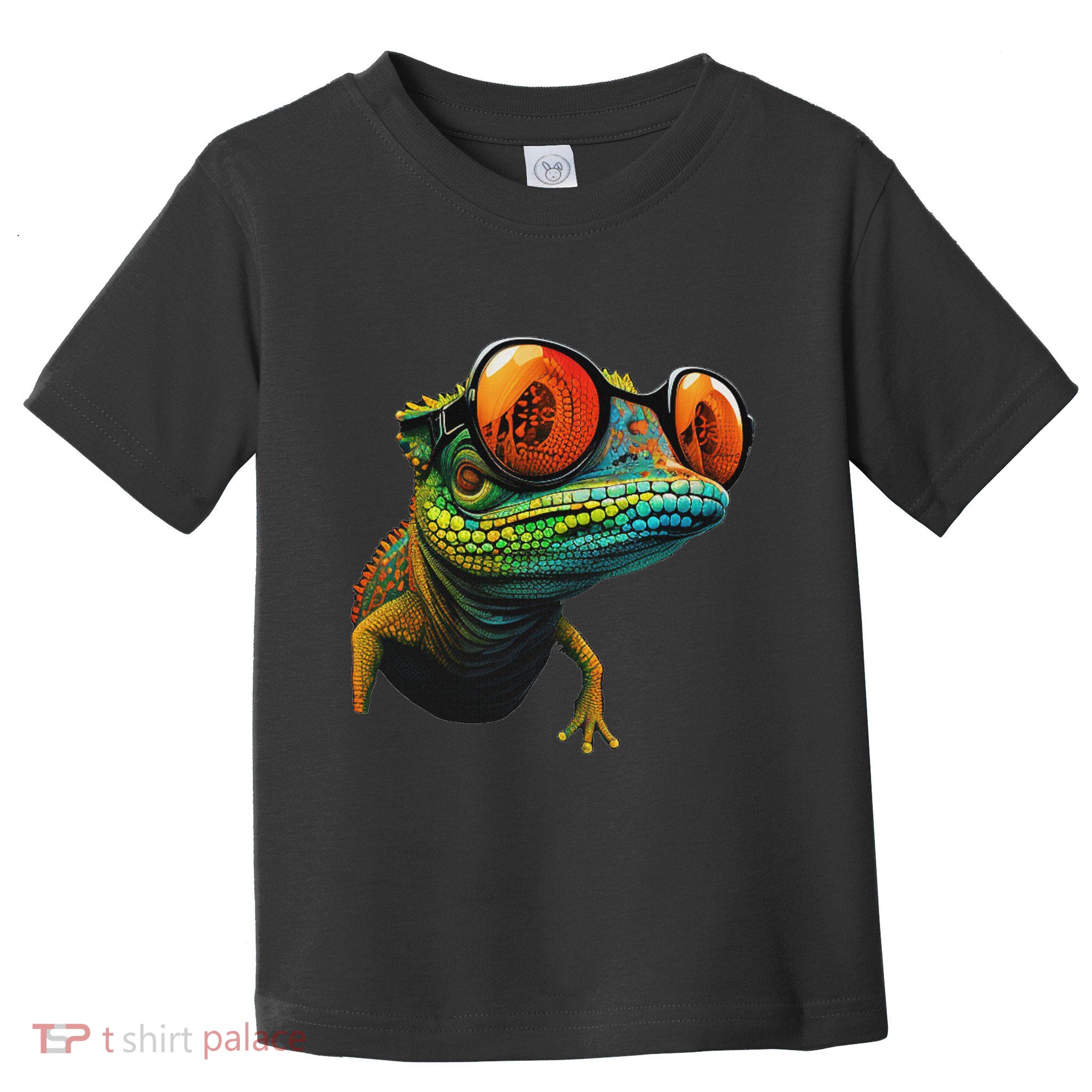 Funny Smart Looking Lizard With Glasses Toddler T-Shirt