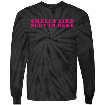 Funny Smells Like Sluts In Here Tie-Dye Long Sleeve Shirt