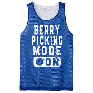 Funny Strawberries Lover Quote Cool Gift Berry Picking Mode On Great Gift Mesh Reversible Basketball Jersey Tank