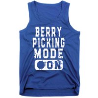 Funny Strawberries Lover Quote Cool Gift Berry Picking Mode On Great Gift Tank Top