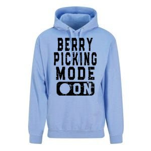 Funny Strawberries Lover Quote Cool Gift Berry Picking Mode On Great Gift Unisex Surf Hoodie