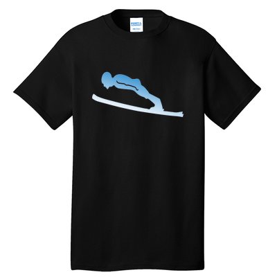 Funny Skiing Lover Gift For Skier Tall T-Shirt