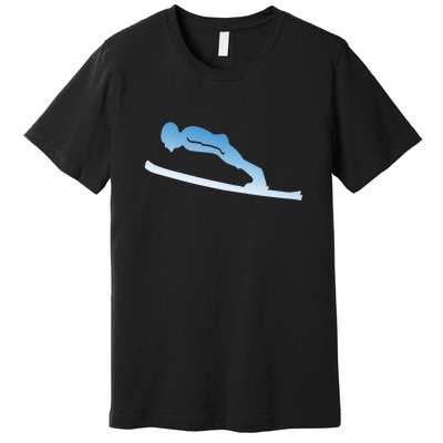 Funny Skiing Lover Gift For Skier Premium T-Shirt