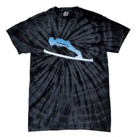 Funny Skiing Lover Gift For Skier Tie-Dye T-Shirt