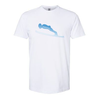 Funny Skiing Lover Gift For Skier Softstyle CVC T-Shirt