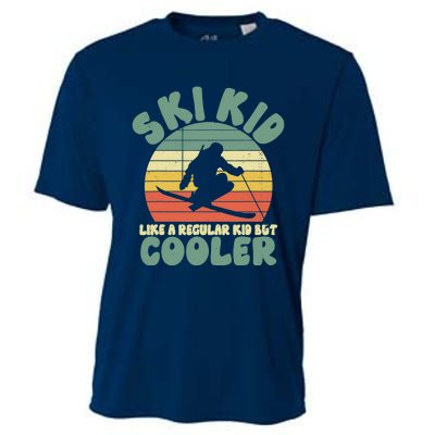 Funny Ski Like A Regular But Cooler Skiing Cooling Performance Crew T-Shirt