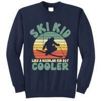 Funny Ski Like A Regular But Cooler Skiing Tall Sweatshirt