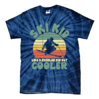 Funny Ski Like A Regular But Cooler Skiing Tie-Dye T-Shirt