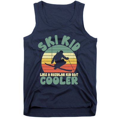 Funny Ski Like A Regular But Cooler Skiing Tank Top