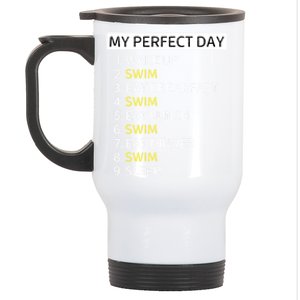 Funny Swimming Lover Gift Perfect Swim Day Funny Swimmer Funny Gift Stainless Steel Travel Mug