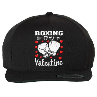 Funny Sport Lover Boxing Is My Valentine Wool Snapback Cap