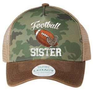 Football Sister Leopard Tee Ball Funny Mother's Day Legacy Tie Dye Trucker Hat