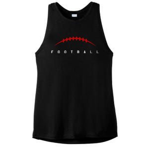 Football Sport Lover Gift Ladies PosiCharge Tri-Blend Wicking Tank