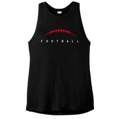 Football Sport Lover Gift Ladies PosiCharge Tri-Blend Wicking Tank