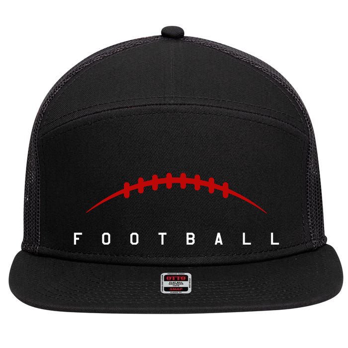 Football Sport Lover Gift 7 Panel Mesh Trucker Snapback Hat