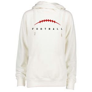 Football Sport Lover Gift Womens Funnel Neck Pullover Hood